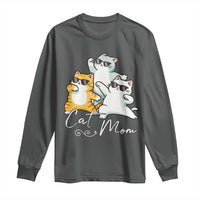 Cat Mom Long Sleeve Shirt Three Cool Cats with Sunglasses - Wonder Print Shop