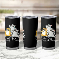 Cat Mom Tumbler Cup Three Cool Cats with Sunglasses
