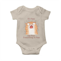 Its Fine I am Fine Everything is Fine Funny Cat Lover Baby Onesie - Wonder Print Shop