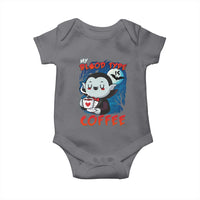 My Blood Type Is Coffee Baby Onesie Funny Vampire Halloween - Wonder Print Shop