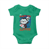 My Blood Type Is Coffee Baby Onesie Funny Vampire Halloween - Wonder Print Shop