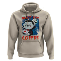 My Blood Type Is Coffee Hoodie Funny Vampire Halloween - Wonder Print Shop