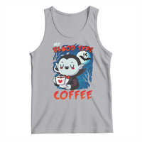 My Blood Type Is Coffee Tank Top Funny Vampire Halloween - Wonder Print Shop