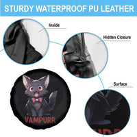 Halloween Black Vampire Cat Spare Tire Cover Vampurr Cute Kitty Lover - Wonder Print Shop