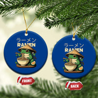 Frog Eating Ramen Ceramic Ornament Funny Japanese Food Lover Anime - Wonder Print Shop