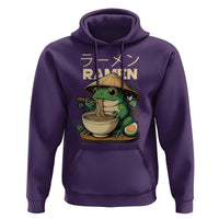Frog Eating Ramen Hoodie Funny Japanese Food Lover Anime - Wonder Print Shop
