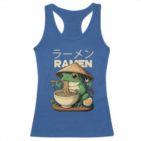 Frog Eating Ramen Racerback Tank Top Funny Japanese Food Lover Anime - Wonder Print Shop