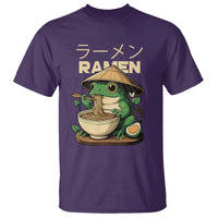 Frog Eating Ramen T Shirt Funny Japanese Food Lover Anime - Wonder Print Shop