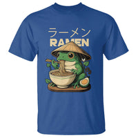 Frog Eating Ramen T Shirt Funny Japanese Food Lover Anime - Wonder Print Shop