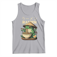 Frog Eating Ramen Tank Top Funny Japanese Food Lover Anime - Wonder Print Shop