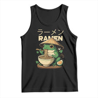 Frog Eating Ramen Tank Top Funny Japanese Food Lover Anime - Wonder Print Shop