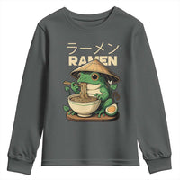 Frog Eating Ramen Youth Sweatshirt Funny Japanese Food Lover Anime - Wonder Print Shop