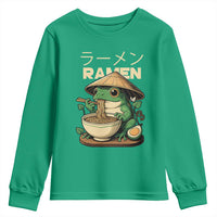 Frog Eating Ramen Youth Sweatshirt Funny Japanese Food Lover Anime - Wonder Print Shop