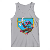 Funny Monkey Playing Baseball With Banana Tank Top Sport Humor Gift - Wonder Print Shop