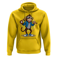 Funny Baseball Hoodie Monkey Playing Baseball Sport Humor Gift - Wonder Print Shop