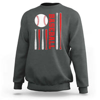 Patriotic Baseball American Flag Sweatshirt Sports Lover Gift - Wonder Print Shop