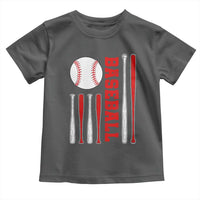 Patriotic Baseball American Flag Toddler T Shirt Sports Lover Gift - Wonder Print Shop