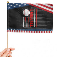 Patriotic Baseball American Flag Patriotic Handheld Flag Sports Lover Gift
