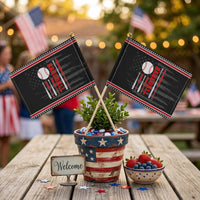 Patriotic Baseball American Flag Patriotic Handheld Flag Sports Lover Gift