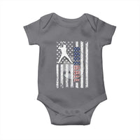 Patriotic Baseball Lover Baby Onesie USA American Flag Gift - Wonder Print Shop