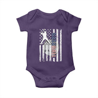 Patriotic Baseball Lover Baby Onesie USA American Flag Gift - Wonder Print Shop