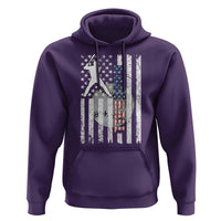 Patriotic Baseball Lover Hoodie USA American Flag Gift - Wonder Print Shop