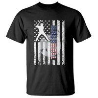 Patriotic Baseball Lover T Shirt USA American Flag Gift - Wonder Print Shop