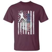 Patriotic Baseball Lover T Shirt USA American Flag Gift - Wonder Print Shop