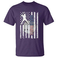 Patriotic Baseball Lover T Shirt USA American Flag Gift - Wonder Print Shop
