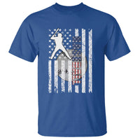 Patriotic Baseball Lover T Shirt USA American Flag Gift - Wonder Print Shop