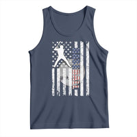 Patriotic Baseball Lover Tank Top USA American Flag Gift - Wonder Print Shop