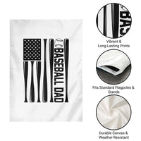 Baseball Dad Patriotic Garden Flag USA American Flag Gift - Wonder Print Shop