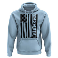 Baseball Dad Patriotic Hoodie USA American Flag Gift - Wonder Print Shop