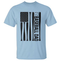 Baseball Dad Patriotic T Shirt USA American Flag Gift - Wonder Print Shop