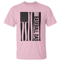 Baseball Dad Patriotic T Shirt USA American Flag Gift - Wonder Print Shop