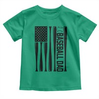 Baseball Dad Patriotic Toddler T Shirt USA American Flag Gift - Wonder Print Shop