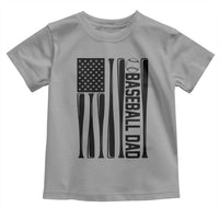 Baseball Dad Patriotic Toddler T Shirt USA American Flag Gift - Wonder Print Shop