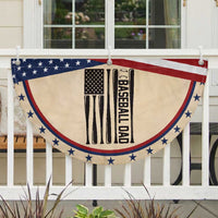 Baseball Dad Patriotic Fan Flag USA American Flag Gift
