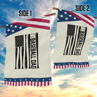 Baseball Dad Patriotic Garden Flag USA American Flag Gift