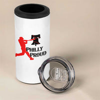 Baseball Lover 4 in 1 Can Cooler Tumbler Vintage Liberty Bell Philly Proud