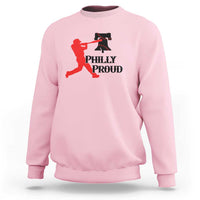 Baseball Lover Sweatshirt Vintage Liberty Bell Philly Proud - Wonder Print Shop