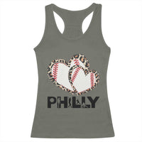 Funny Vintage Philly Baseball Racerback Tank Top Sport Humor Gift - Wonder Print Shop