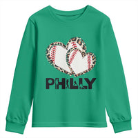 Funny Vintage Philly Baseball Youth Sweatshirt Sport Humor Gift - Wonder Print Shop