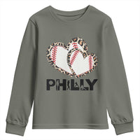 Funny Vintage Philly Baseball Youth Sweatshirt Sport Humor Gift - Wonder Print Shop