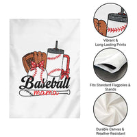 Baseball Mama Garden Flag Funny Sports Mom Life Lover - Wonder Print Shop