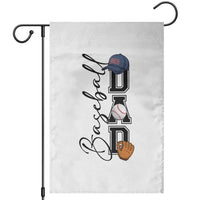 Baseball Dad Garden Flag Funny Sports Papa Life Lover - Wonder Print Shop