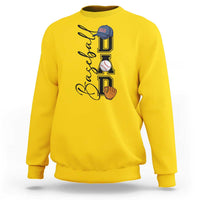 Baseball Dad Sweatshirt Funny Sports Papa Life Lover - Wonder Print Shop