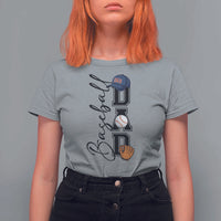 Baseball Dad T Shirt For Women Funny Sports Papa Life Lover - Wonder Print Shop