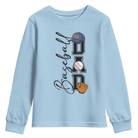 Baseball Dad Youth Sweatshirt Funny Sports Papa Life Lover - Wonder Print Shop