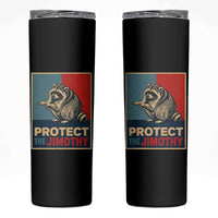 Protect The Jimothy Skinny Tumbler Funny Retro Trash Panda Animal Lover Meme